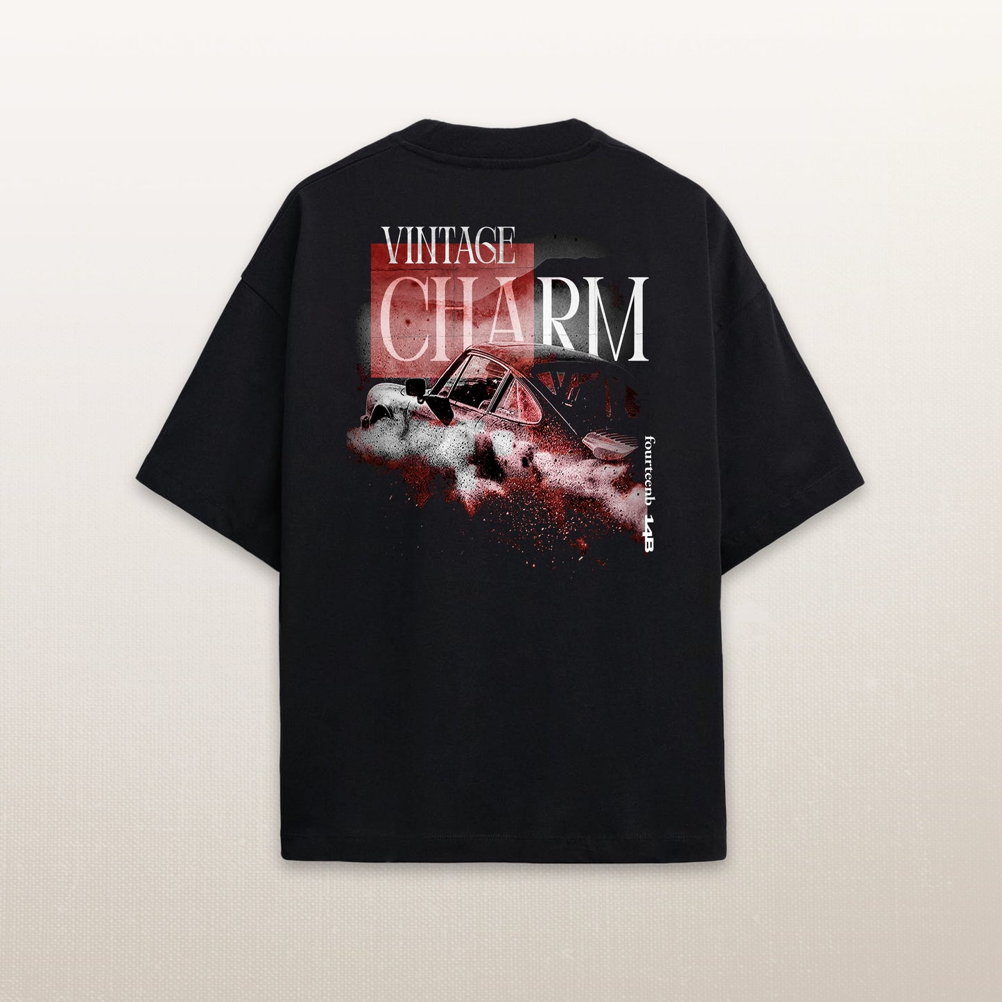 Vintage Charm Black T-Shirt